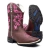 Bota Texana Feminina Floral Rosa