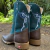 Bota Texana Masculina Banjo Sola Café na internet