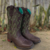 Bota Texana Femenina Cacto Café - comprar online