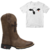 Combo Bota Texana Masculina Phortos + Camiseta Country Nelore