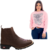 Combo Botines Femeninos Country Marula + Sudadera Country Femenina Rosa Sheriff