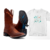 Women's Brown Texan Boots + Arrow T-shirt