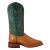 Bota Texana Masculina 7MBoots Ozzy em Couro de Avestruz – Cano Verde Bordado e Conforto Premium - comprar online