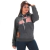 Sudadera Country Gris Oscuro con Capucha The Bull Femenino