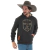 Sudadera Country Gris Con Capucha Rodeo