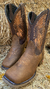 Rustic Texan Boot Cocal Coffee Sole on internet