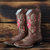 Women's Pink Western Boot - online store