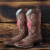 Bota Texana Feminina Rose