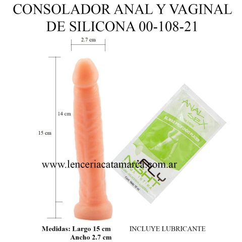 CAIMAN CONSOLADOR ANAL Y VAGINAL DE SILICONA 00-108-21