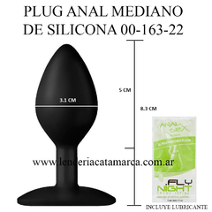 CAIMAN PLUG ANAL MEDIANO DE SILICONA 00-163-22