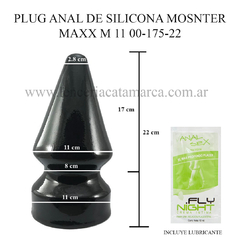 CAIMAN PLUG ANAL DE SILICONA MOSNTER MAXX M 11 00-175-22