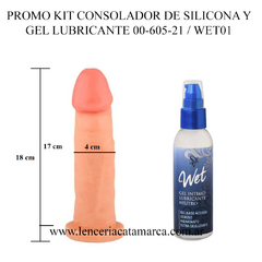 PROMO KIT 1 CONSOLADOR DE SILICONA Y GEL LUBRICANTE 00-605-21 / WET01 - comprar online
