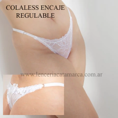 VICTORIA COSSY TANGA COLALESS DE PUNTILLA BLANCA 02/02 JAZ