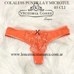 VICTORIA COSSY COLALESS PUNTILLA Y MICROTUL NARANJA 03 CLI