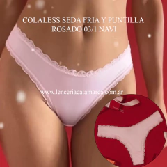 VICTORIA COLALESS SEDA FRIA Y PUNTILLA ROSADO 03/1 NAVI