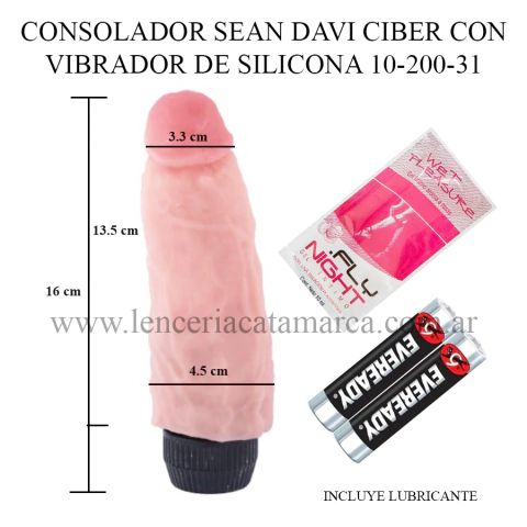 CAIMAN CONSOLADOR SEAN DAVI CIBER CON VIBRADOR DE SILICONA 10-200-31