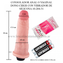 CAIMAN CONSOLADOR DONG CIBER CON VIBRADOR DE SILICONA 10-204-31