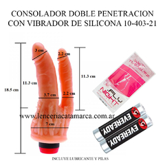 CAIMAN CONSOLADOR DOBLE PENETRACIÓN CON VIBRADOR 10-403-21