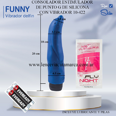 CAIMAN CONSOLADOR FUNNY DELFIN CON VIBRADOR DE SILICONA 10-422-56