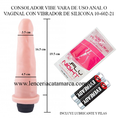 CAIMAN CONSOLADOR VARA CON VIBRADOR DE SILICONA 10-602-21