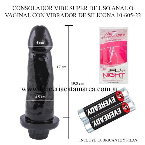 CAIMAN CONSOLADOR SUPER CON VIBRADOR DE SILICONA 10-605-22