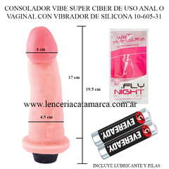 CAIMAN CONSOLADOR SUPER CIBER CON VIBRADOR DE SILICONA 10-605-31