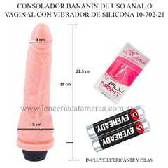 CAIMAN CONSOLADOR BANANIN CON VIBRADOR DE SILICONA 10-702-21