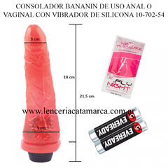 CAIMAN CONSOLADOR BANANIN CON VIBRADOR DE SILICONA 10-702-54