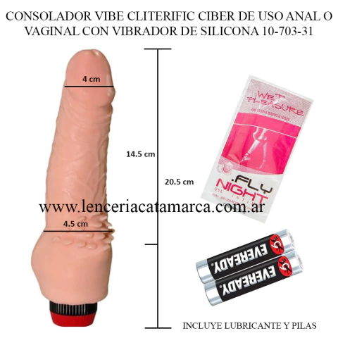 CAIMAN CONSOLADOR CLITERIFIC CIBER CON VIBRADOR DE SILICONA 10-703-31