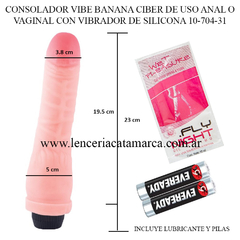 CAIMAN CONSOLADOR BANANA CIBER CON VIBRADOR DE SILICONA 10-704-31