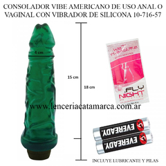 CAIMAN CONSOLADOR AMERICANO CON VIBRADOR DE SILICONA 10-716-57