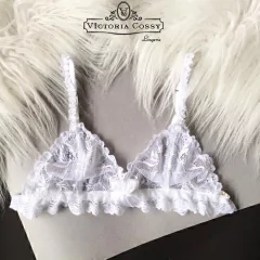 VICTORIA COSSY CORPIÑO TRIANGULO DE PUNTILLA BLANCO 100 JAZ en internet