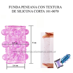 SEXP FUNDA PENEANA CON TEXTURA DE SILICONA CORTA 101-0070