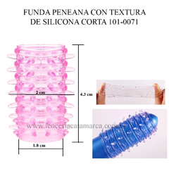 SEXP FUNDA PENEANA CON TEXTURA DE SILICONA CORTA 101-0071