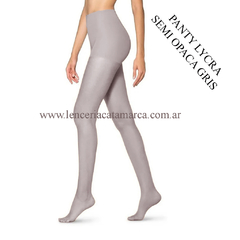 MARCA X PANTY LYCRA SEMIOPACA GRIS 1013G