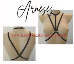 FLOW ARNES SUPERIOR DE ELASTICO FL104NE - CATAMARCASEX LENCERIA Y SEX SHOP