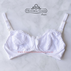 VICTORIA COSSY CORPIÑO PARA AMAMANTAR DE ALGODON Y PUNTILLA 108 JAZ - comprar online