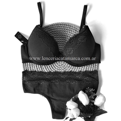 ANDRESSA CONJUNTO TAZA SOFT CON BASE DE ALGODÓN Y LYCRA CON CULOTE A0108N