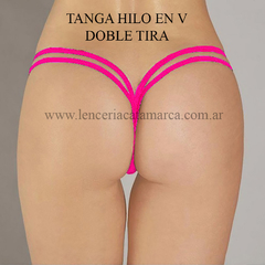 MORDISCO LESS HILO DE LYCRA CON DOS TIRAS FUCSIA FLUOR 11FF - comprar online