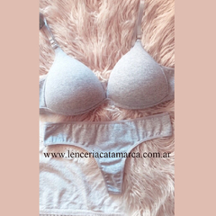 ANDRESSA CONJUNTO TRIANGULO SOFT CON BASE DE ALGODÓN Y LYCRA CON COLALESS A 0110G
