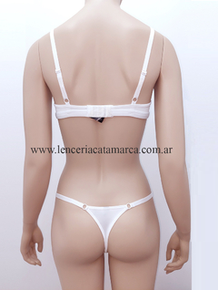 ANDRESSA CONJUNTO TRIANGULO SOFT DE MICROFIBRA Y PUNTILLA A1224B - comprar online