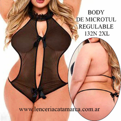 LADY BODY DE MICROTUL REGULABLE NEGRO 132N 2XL