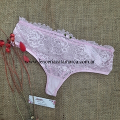 PAPILLON CULOTE DE ENCAJE Y TUL ROSADO 145RO