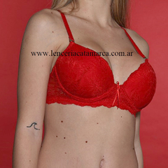 PAPILLON CORPIÑO TAZA SOFT CON ARO PUSH UP DE PUNTILLA CON LYCRA 1487R - comprar online