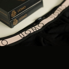 ANDRESSA BOXER DE ALGODON CON LYCRA CON ELASTICO UOMO NEGRO BA 165N/S - comprar online