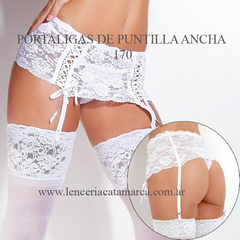 MORDISCO PORTALIGAS DE PUNTILLA ANCHA BLANCO 170B