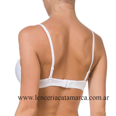 MEU BEM CORPIÑO CON ARO TAZA SOFT PUSH UP LISO DE MICROFIBRA BLANCO 179B - comprar online