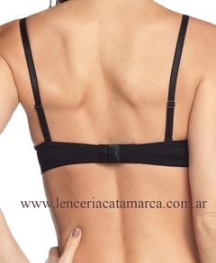 MEU BEM CORPIÑO CON ARO TAZA SOFT PUSH UP LISO DE MICROFIBRA NEGRO 179N - comprar online