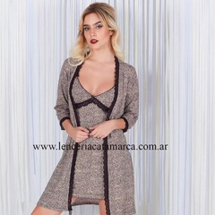 SOPINK BATA DE VISCOSA AMIMAL PRINT 18008AP - comprar online