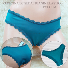 VICTORIA COSSY VEDETINA DE SEDA FRIA SIN ELASTICO PETROLEOO 19/1 GEMP